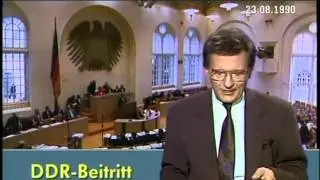 Tagesschauausschnitte vom 23. August 1990