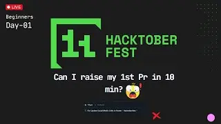 Making first pull request - Hacktoberfest - absolute beginners-Day 01