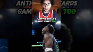 ANTHONY EDWARDS GAME WINNER Spurs vs Timberwolves WILD ENDING reaction #shorts