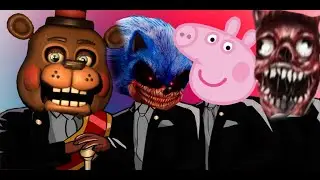 FNAF Band & Sonic EXE & Peppa Pig & Bridge Worm -  Meme Coffin Dance COVER
