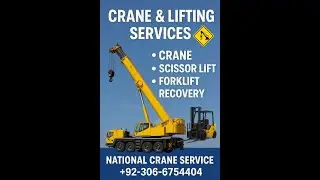 National Crane Service | Crane, Scissor Lift, Forklift & Car Recovery Services in Punjab