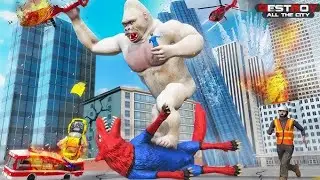 Angry Gorilla City Rampage - Android Gameplay - iOS 