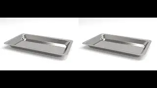 Medical Steel Tray modeling in 3ds in 3Ds max.