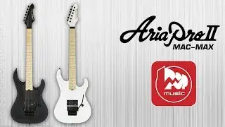ARIA PRO II MAC-MAX - Злая электрогитара с одним хамбакером и Floyd Rose
