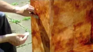 Painting effect  -  burr walnut