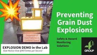 Grain Dust Explosion Prevention | 4B Test Lab Explosion Demonstration