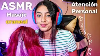 ASMR TE SACO los PIOJITOS, Masaje Capilar y TE CORTO el CABELLO 💆🏻‍♀️​ 💤​