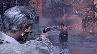 Resident Evil 4 Remake Village Square Area Dog Fight Skip (Chapter 3)