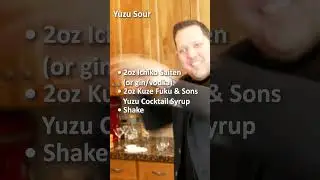 Kuze Fuku & Sons Yuzu Cocktail Syrup #shorts #mixology #drink #recipe