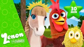 🎵 Let's Sing and Dance at The Farm #2 🎵 Zenon The Farmer 👨&zwj;🌾 For Kids