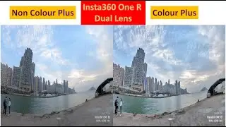 Insta360 One R Dual lens - Colour Plus vs Non Colour Plus Comparison