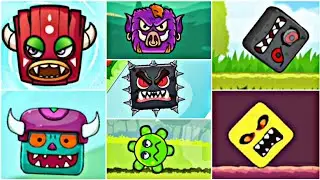 Bossy Ball 5 ! Bossy Ball 4 ! Red Ball 4 ! Angry Ball ! Fight All Bosses ! Ep. 1 {Full HD Video]