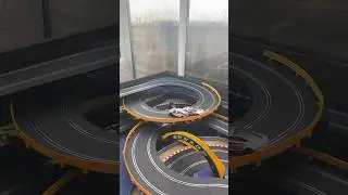 Audi R8 gt3 Aston Martin vantage gt3 loop drift #scx #slotcars #scalextric #carrera