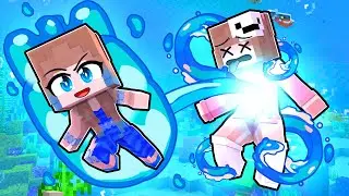 LAYSA MORREU e VOLTOU como ELEMENTAL de AGUA no MINECRAFT!