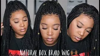 No Edges Harmed!!! I Natural Full Lace Box Braid Wig I NeatAndSleek