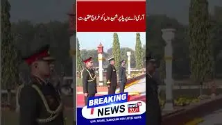 Watch | جنرل اپیندر دویدی، سی ڈی ایس نے  78ویں آرمی ڈے پریڈ کے دوران شہیدوں کو خراج عقیدت پیش کیا۔