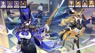 Clorinde(Top)/Navia(Bottom) Floor 12 Abyss clear (Genshin Impact)