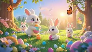 Easter Jazz in Bunnyland | Soft Spring Jazz with Cute Rabbits & Colorful Eggs | Cozy Easter Mood