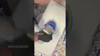 Acrylic pour. Bloom technique. Dirty pour. Neon art. #processvideo #acrylicpouring #fluidart #bloom
