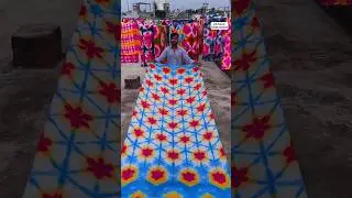 Creating tie-dye art | floral print #artwork #viral