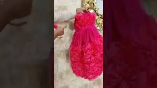 kids Frock| kids red roses frock| Kids fashion|kids style |