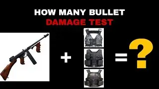Thompson Damage Test On Vest | Close Range And Mid Range | PUBG mobile | mrleoYTchannel