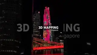 3D mapping, Singapore 🇸🇬 #сингапур #инсталляция #singapore #installation #travelvlog #тревелвлог