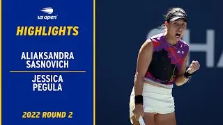 Aliaksandra Sasnovich vs. Jessica Pegula Highlights | 2022 US Open Round 2