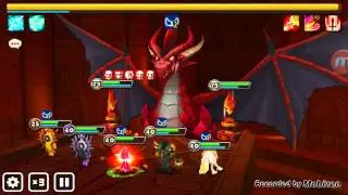 Summoners War Dragon B10 w/Tesarion(fire ifrit)