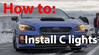 How to install C lights 2015 SUBARU WRX STI 2016 2017 2018