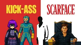 Double Dragon Double Feature | Kick-Ass x Scarface | 8-Bit Arcade Remake