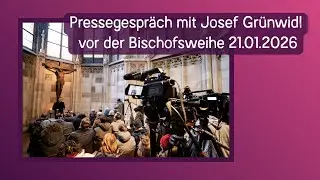 Pressegespräch mit Josef Grünwidl vor der Bischofsweihe