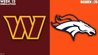 Broncos vs. Commanders - Week 13 Simulation - Madden 26 PS5 Gameplay