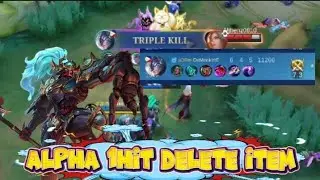 Alpha 1hit delete item #mobilelegends #mobilelegendshighlights #mobilelegendsbangbang #mobilelegend 