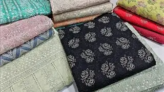 Bareeze Tilla Work || Fancy Zari Thread Embroidered 3pcs || Swiss Lawn 2021