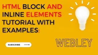 HTML tutorial: Inline and Block level Elements in html tutorial