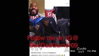 Lebron James dancing and cutting up during the laker vs warriors game!