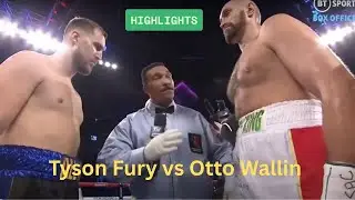 Tyson Fury vs Otto Wallin amzing fight but Tyson Fury  winning the fight