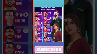 virat kohli picks best xi for dc #shubhangill #crickettournament #ipl #dc