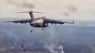 82nd Airborne Division Static Line Jump From C-17