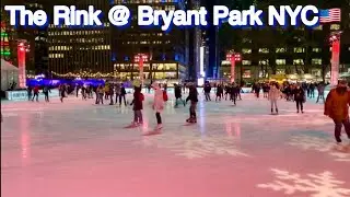 Night Walk @ Bryant Park New York City 🇺🇸 12/02/2020