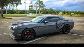 Installing Flow Master Quad tips, Reflective vinyl, and Lighting Trendz emblem on Hellcat Challenger