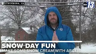 Treat Yourself! Make some snow cream on a snow day!
