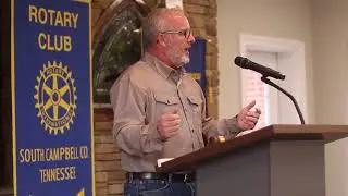 Pyro Shows' Mike Walden speaks at Rotary meeting