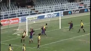Messi's debut with Bar&ccedil;a B