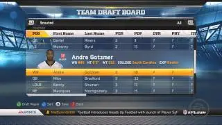 Madden NFL 13 Connected Careers Draft Mode
