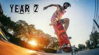 MY SECOND YEAR OF SKATEBOARDING PROGRESSION