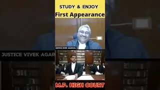 First appearance in M.P. High Court | Honorable justice Vivek Agrawal | #humanity #judge #lawyer