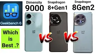 Dimensity 9000 vs Snapdragon 8Gen2 vs Snapdragon 8+Gen1 GeekBench 6 Comparison 🔥🔥🔥