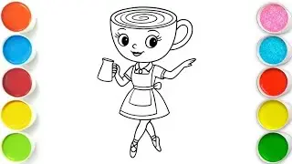 Ballerina Cappuccina Drawing, Painting & Coloring For Kids and Toddlers_ Easy Art